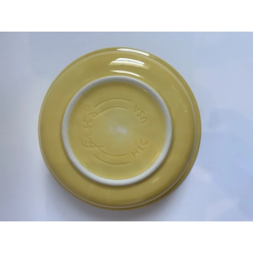 Fiesta Fruit Bowl 6.75 in Sunflower Yellow Ceramic Rings USA‎ #320